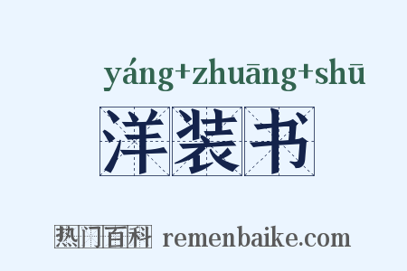 洋装书是什么意思的图片